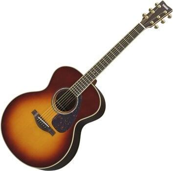 Jumbo elektro-akoestische gitaar Yamaha LJ 6 A.R.E. BS Brown Sunburst Jumbo elektro-akoestische gitaar - 1