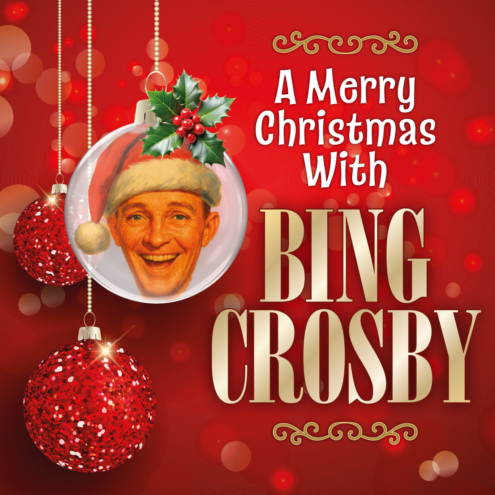 Vinyl Record Bing Crosby - A Merry Christmas With (Reissue) (Limited Edition) (Crystal Clear & Solid Gold Coloured) (180 g) (LP)