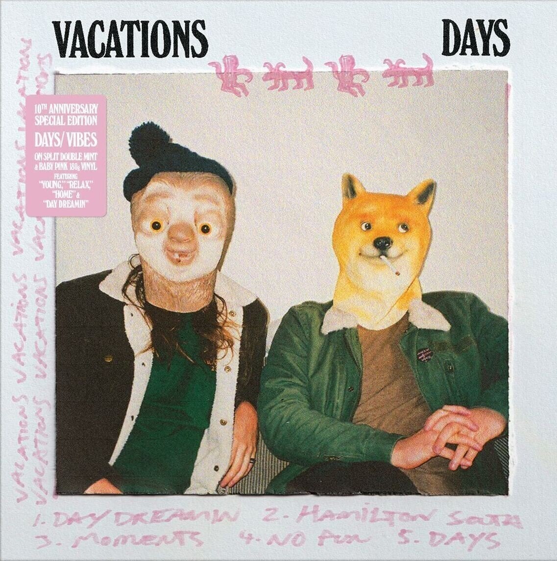 Disc de vinil Vacations - Days / Vibes (Pink & Green Coloured) (LP)