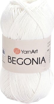 Pređa za pletenje Yarn Art Begonia 003 White Pređa za pletenje - 1