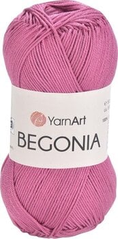 Плетива прежда Yarn Art Begonia 0075 Dark Pink Плетива прежда - 1