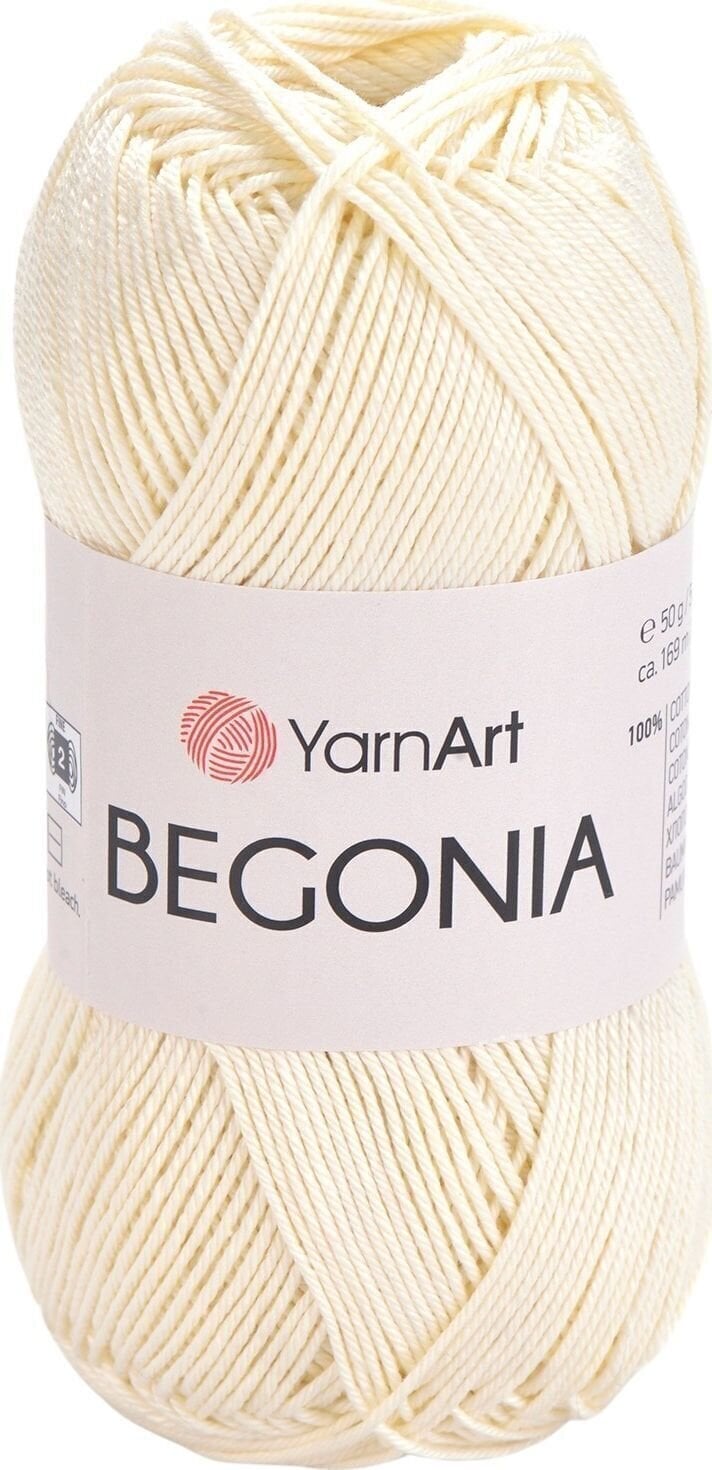 Fire de tricotat Yarn Art Begonia 0326 Cream Fire de tricotat