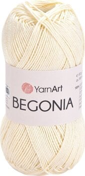 Fire de tricotat Yarn Art Begonia 0326 Cream Fire de tricotat - 1