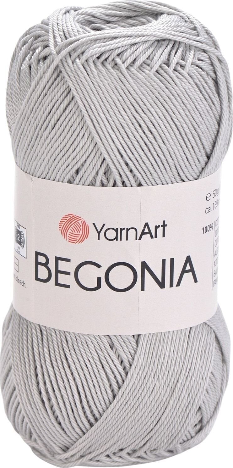 Fire de tricotat Yarn Art Begonia 4920 Light Grey Fire de tricotat
