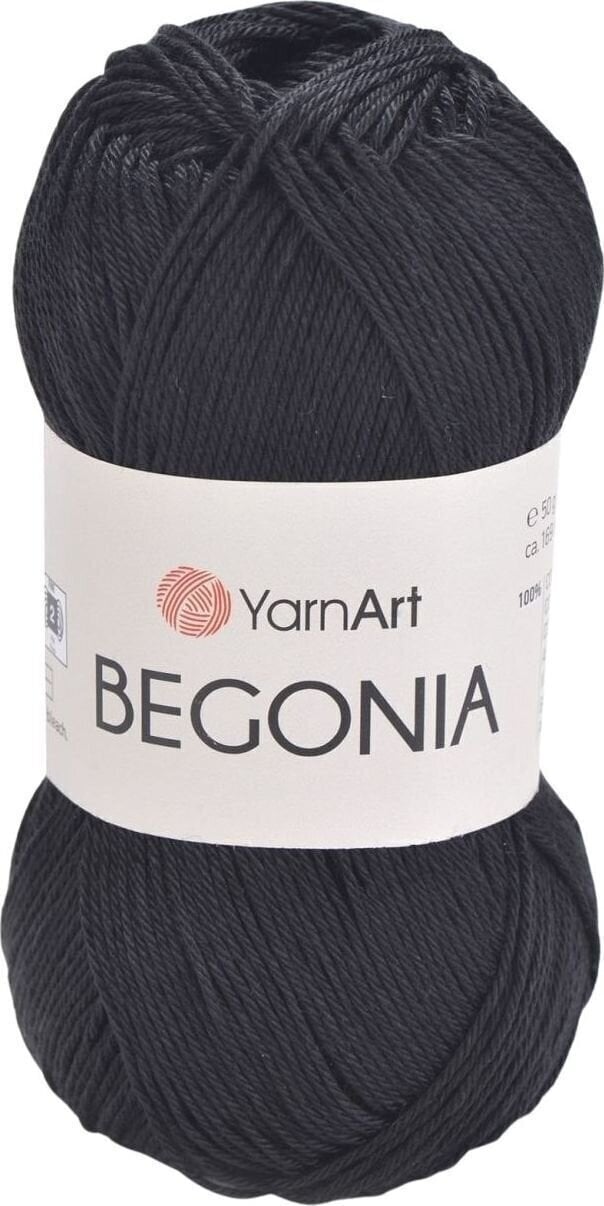 Плетива прежда Yarn Art Begonia 999 Black Плетива прежда
