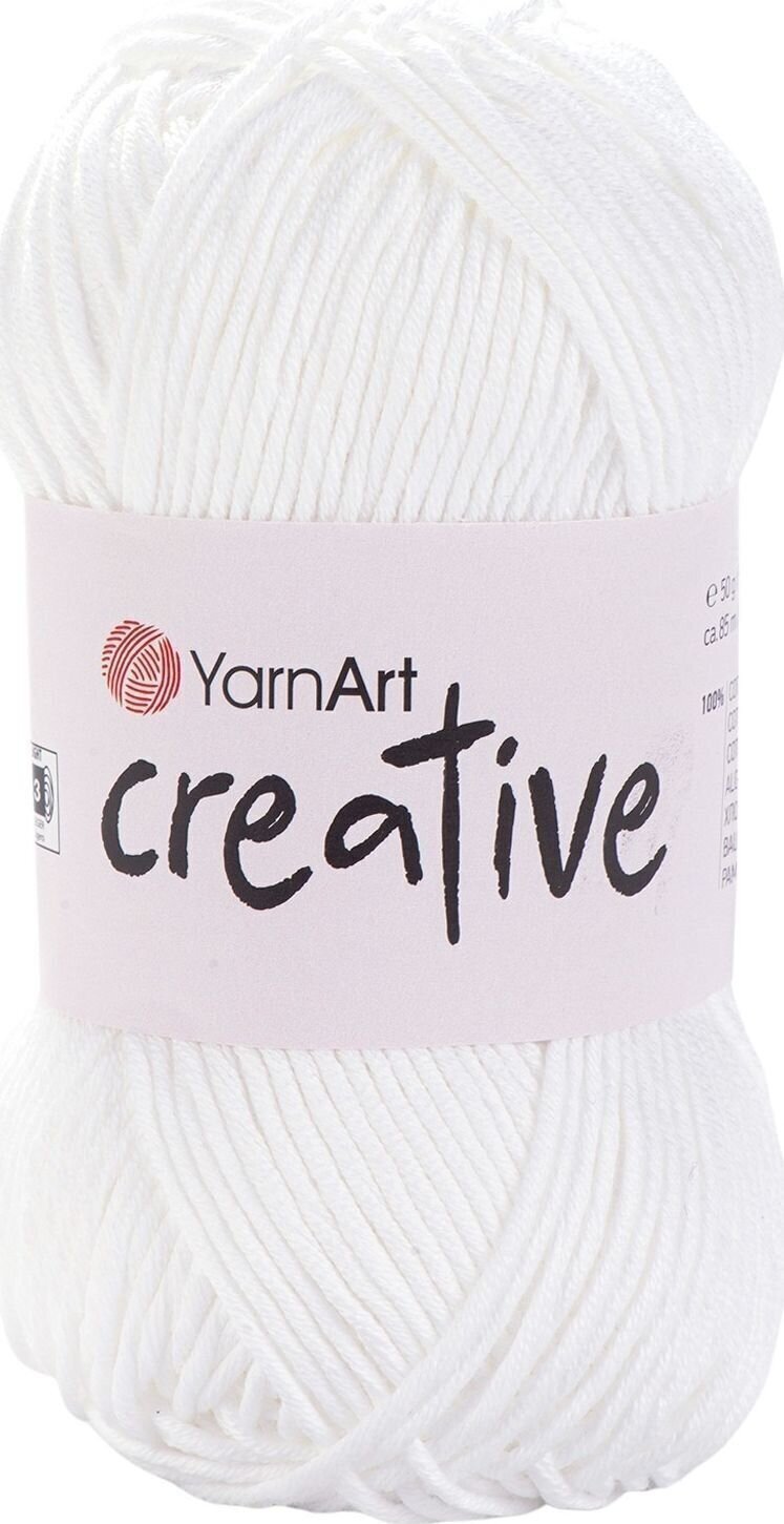 Przędza dziewiarska Yarn Art Creative 220 Optic White Przędza dziewiarska