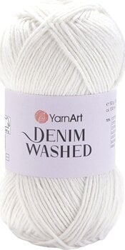 Strickgarn Yarn Art Denim Washed 900 White Strickgarn - 1