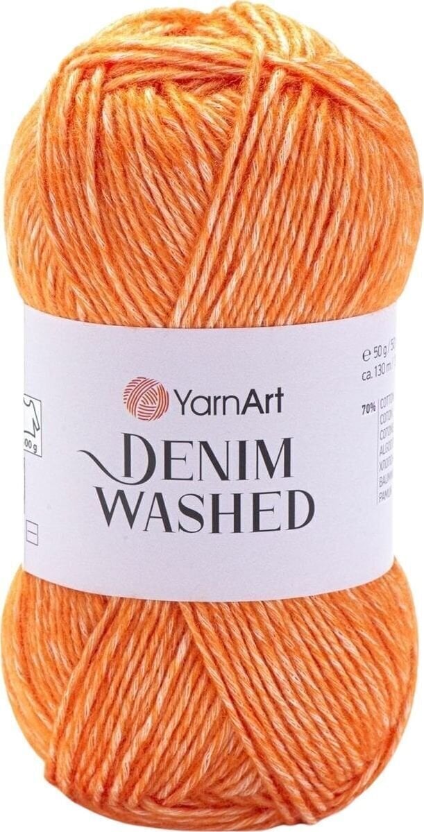 Pređa za pletenje Yarn Art Denim Washed 902 Orange Pređa za pletenje