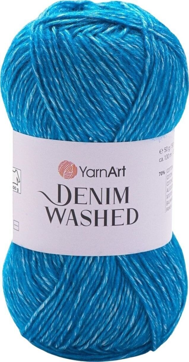 Strikkegarn Yarn Art Denim Washed 911 Blue Strikkegarn