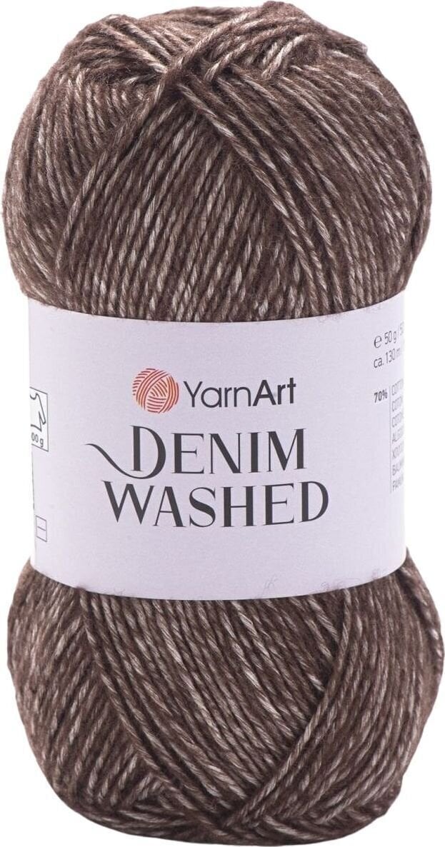 Fire de tricotat Yarn Art Denim Washed 917 Dark Brown Fire de tricotat