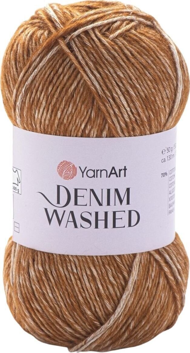 Pređa za pletenje Yarn Art Denim Washed 926 Milky Brown Pređa za pletenje