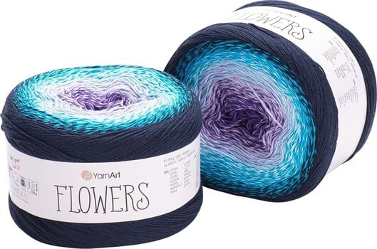 Плетива прежда Yarn Art Flowers 254 Blue Purple Плетива прежда - 1