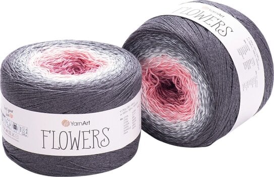 Pletilna preja Yarn Art Flowers 279 Black Purple Pletilna preja - 1