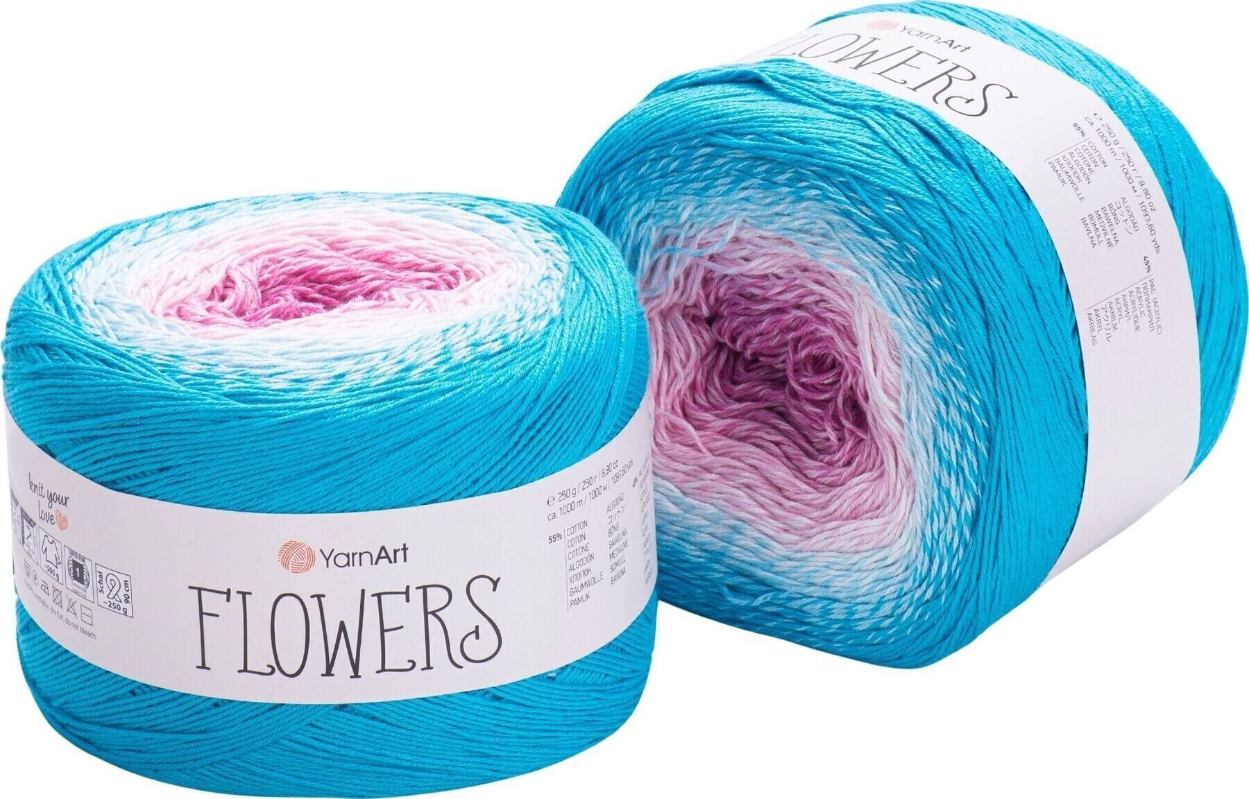 Fire de tricotat Yarn Art Flowers 294 Blue Purple Fire de tricotat