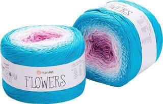 Fios para tricotar Yarn Art Flowers 294 Blue Purple Fios para tricotar