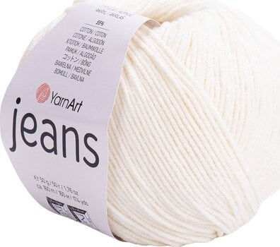 Filati per maglieria Yarn Art Jeans 03 Off White Filati per maglieria - 1