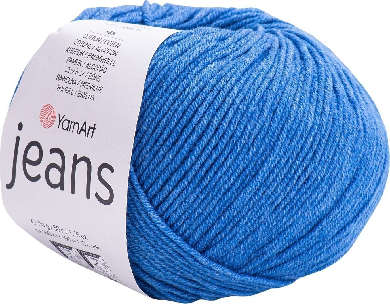 Przędza dziewiarska Yarn Art Jeans 17 Denim Blue Przędza dziewiarska