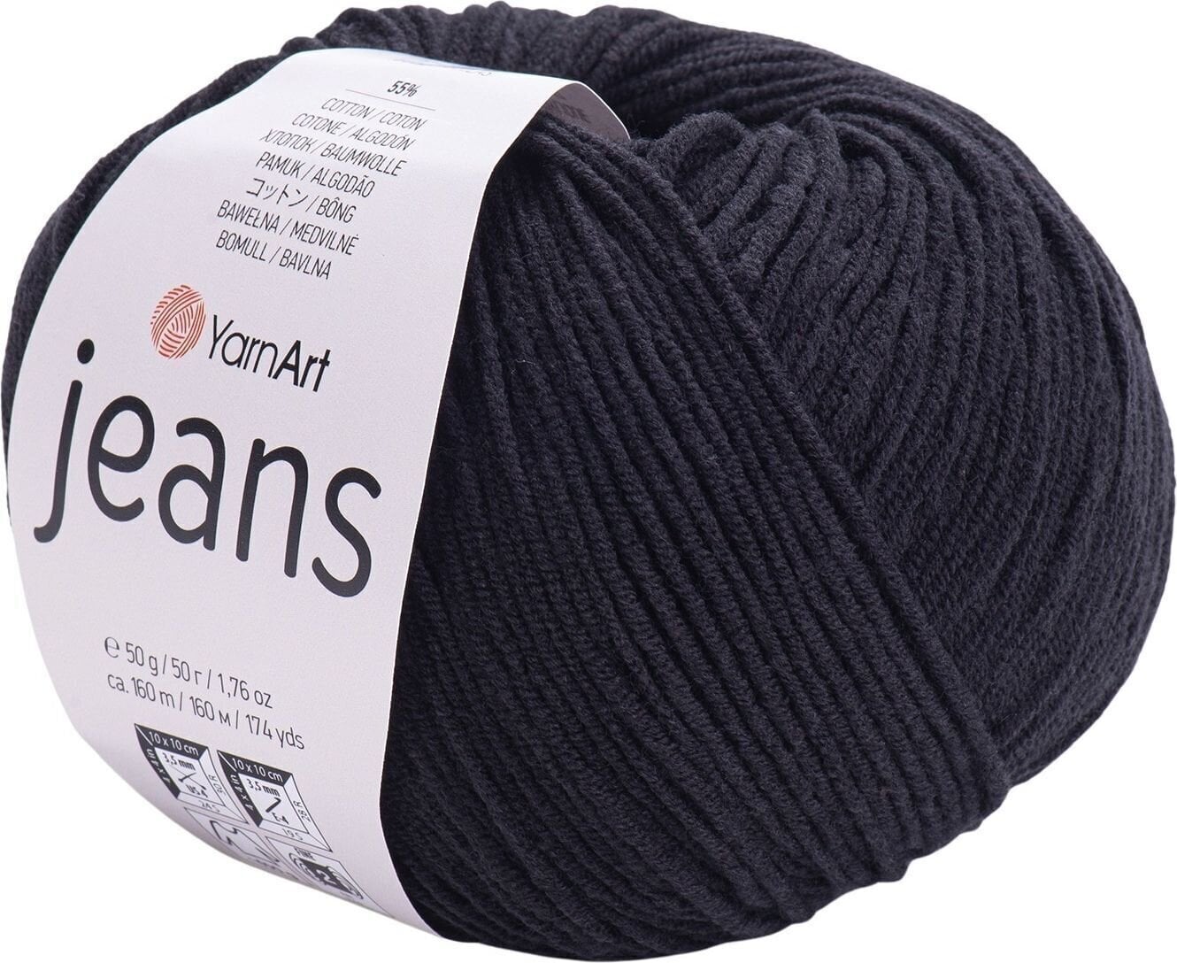 Knitting Yarn Yarn Art Jeans 53 Black Knitting Yarn