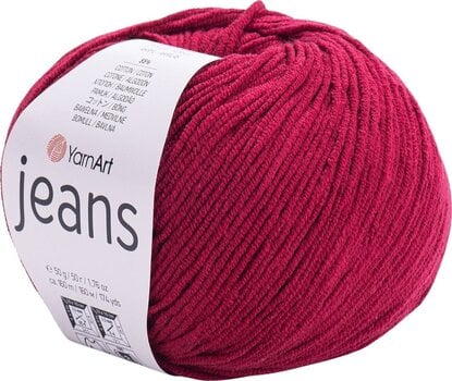 Плетива прежда Yarn Art Jeans 66 Claret Плетива прежда - 1