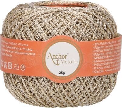 Hæklet garn Anchor Metallic 302 Hæklet garn