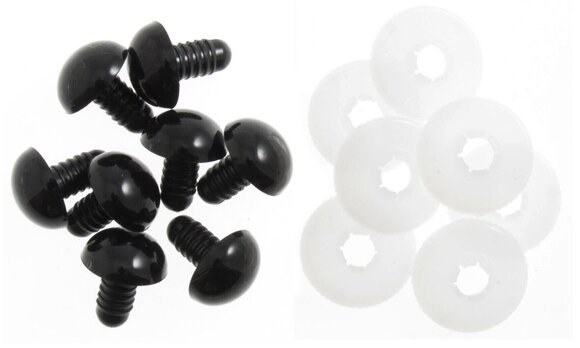 Oči/Nos za igračke Woolkie Toolkie Crne oči za igračke 15 mm - 1