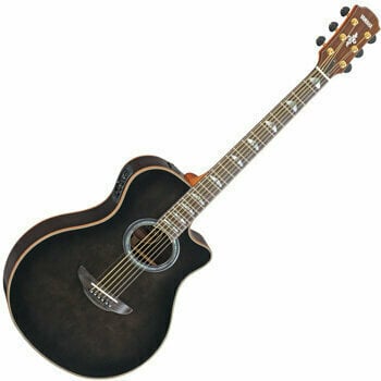 Jumbo elektro-akoestische gitaar Yamaha APX1200II TBL Zwart - 1