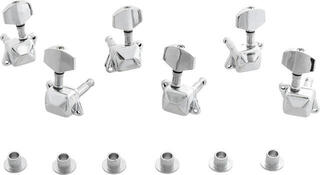 Guitar Tuning Machines Pasadena GT04S 3L+3R Chrome Guitar Tuning Machines