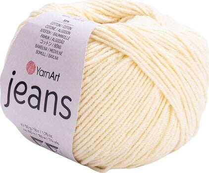 Strikkegarn Yarn Art Jeans 86 Light Yellow - 1