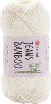 Fire de tricotat Yarn Art Jeans Bamboo 102 Off White Fire de tricotat - 1