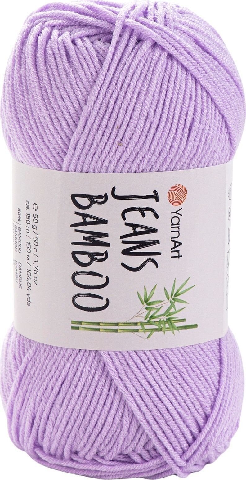 Fire de tricotat Yarn Art Jeans Bamboo 115 Lilac Fire de tricotat