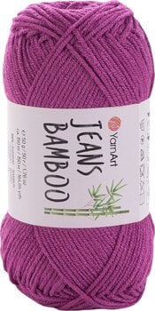 Pređa za pletenje Yarn Art Jeans Bamboo 117 Dark Pink Pređa za pletenje - 1
