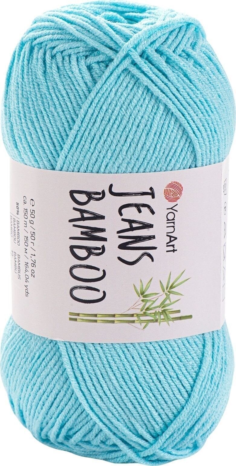 Плетива прежда Yarn Art Jeans Bamboo 119 Baby Blue Плетива прежда