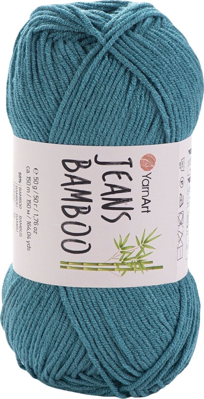 Плетива прежда Yarn Art Jeans Bamboo 121 Reseda Green Плетива прежда