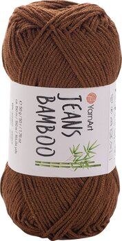 Плетива прежда Yarn Art Jeans Bamboo 133 Reddish Brown Плетива прежда - 1
