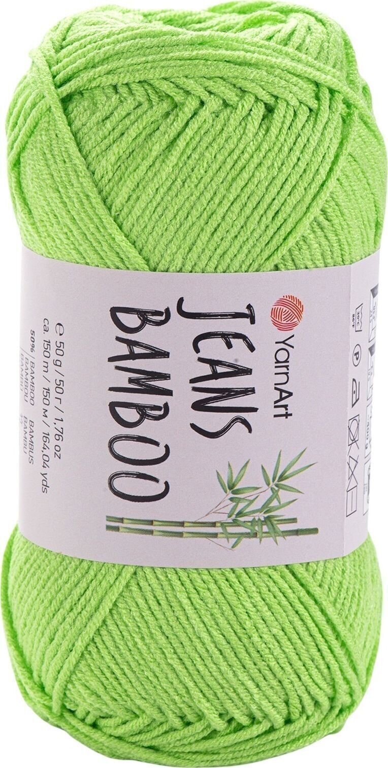 Pletilna preja Yarn Art Jeans Bamboo 136 Grass Green Pletilna preja