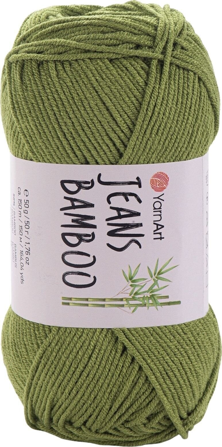 Pletací příze Yarn Art Jeans Bamboo 137 Green Pletací příze