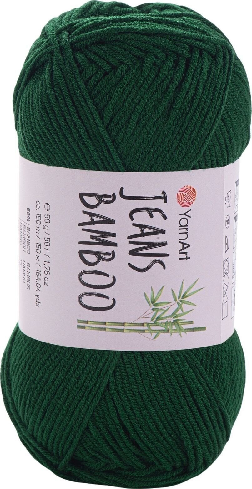Strickgarn Yarn Art Jeans Bamboo 139 Dark Green Strickgarn