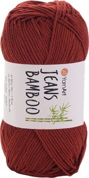 Pređa za pletenje Yarn Art Jeans Bamboo 143 Dark Red Pređa za pletenje - 1