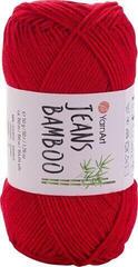 Pređa za pletenje Yarn Art Jeans Bamboo 144 Red Pređa za pletenje