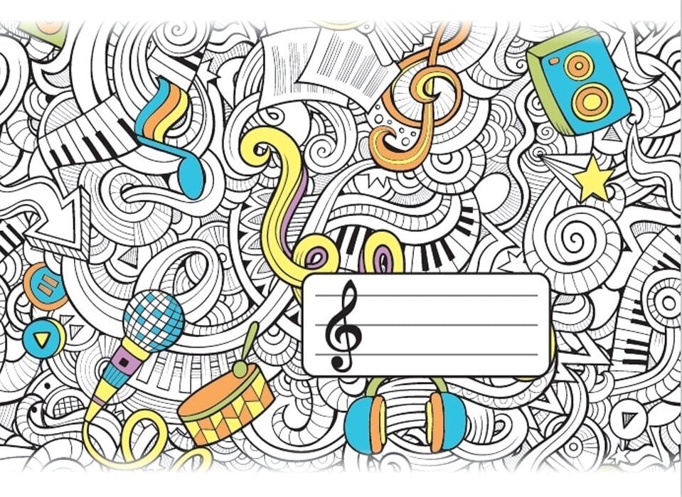 Noderhæfte Daffer A5 Music Notebook Noderhæfte