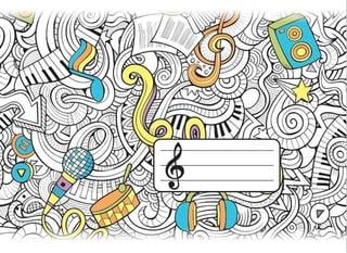 Нотна тетрадка Daffer A5 Music Notebook Нотна тетрадка