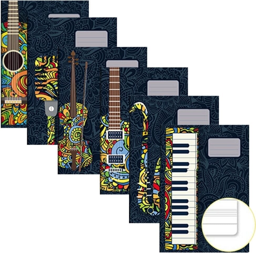 Muziekschrift Notes A4 Music Notebook Muziekschrift