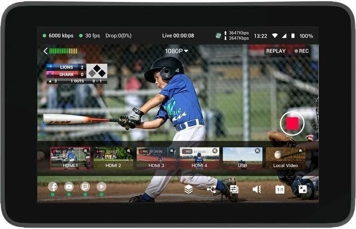 Konzola za miješanje video zapisa YoloLiv YoloBox Ultra Smart, Portable, All-In-One Live Streaming Konzola za miješanje video zapisa