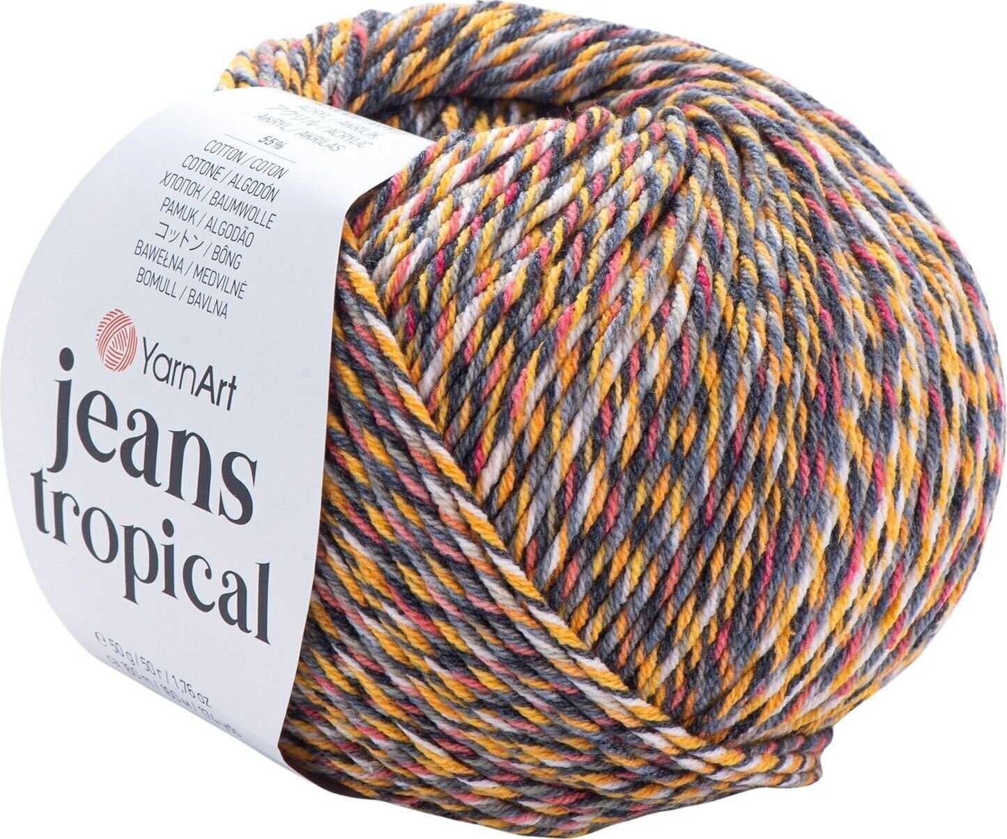Yarn Art Jeans Tropical 610 Multi Pletacia priadza