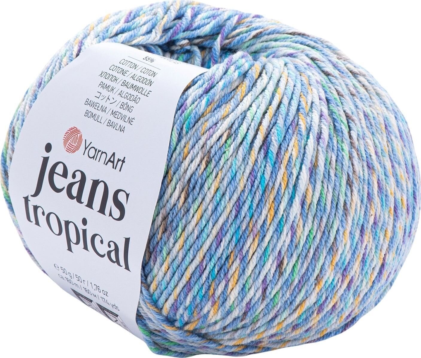 Pređa za pletenje Yarn Art Jeans Tropical 614 Multi Pređa za pletenje