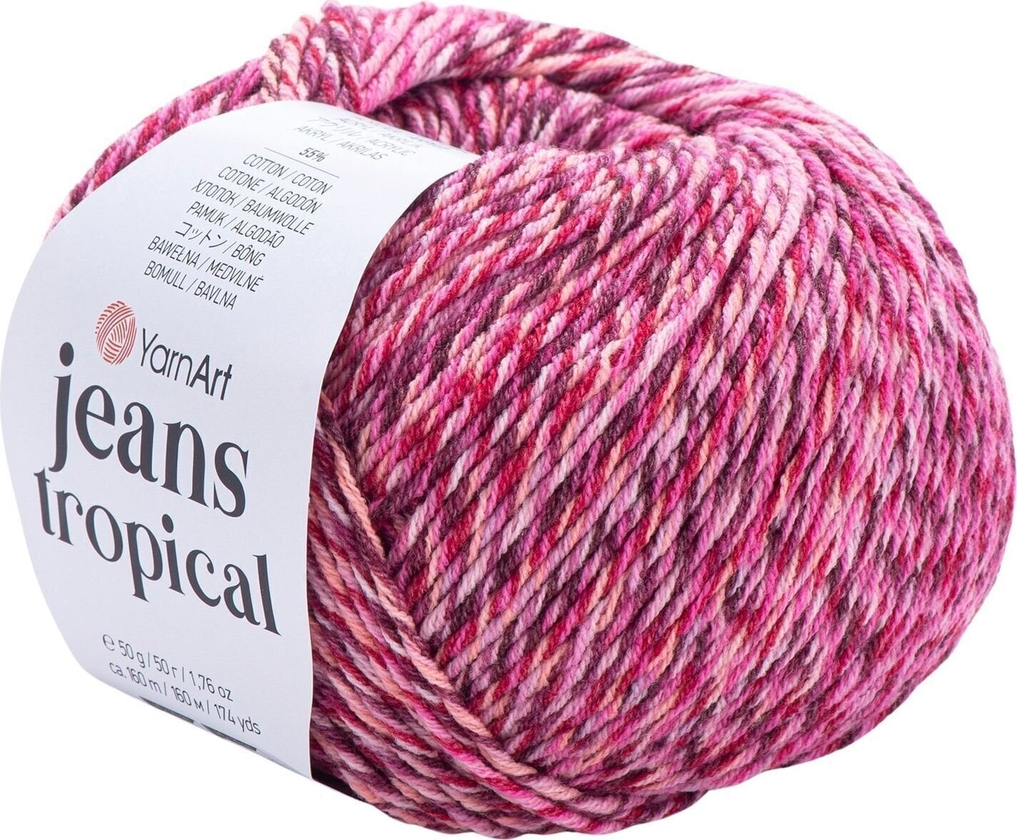 Filati per maglieria Yarn Art Jeans Tropical 615 Multi Filati per maglieria