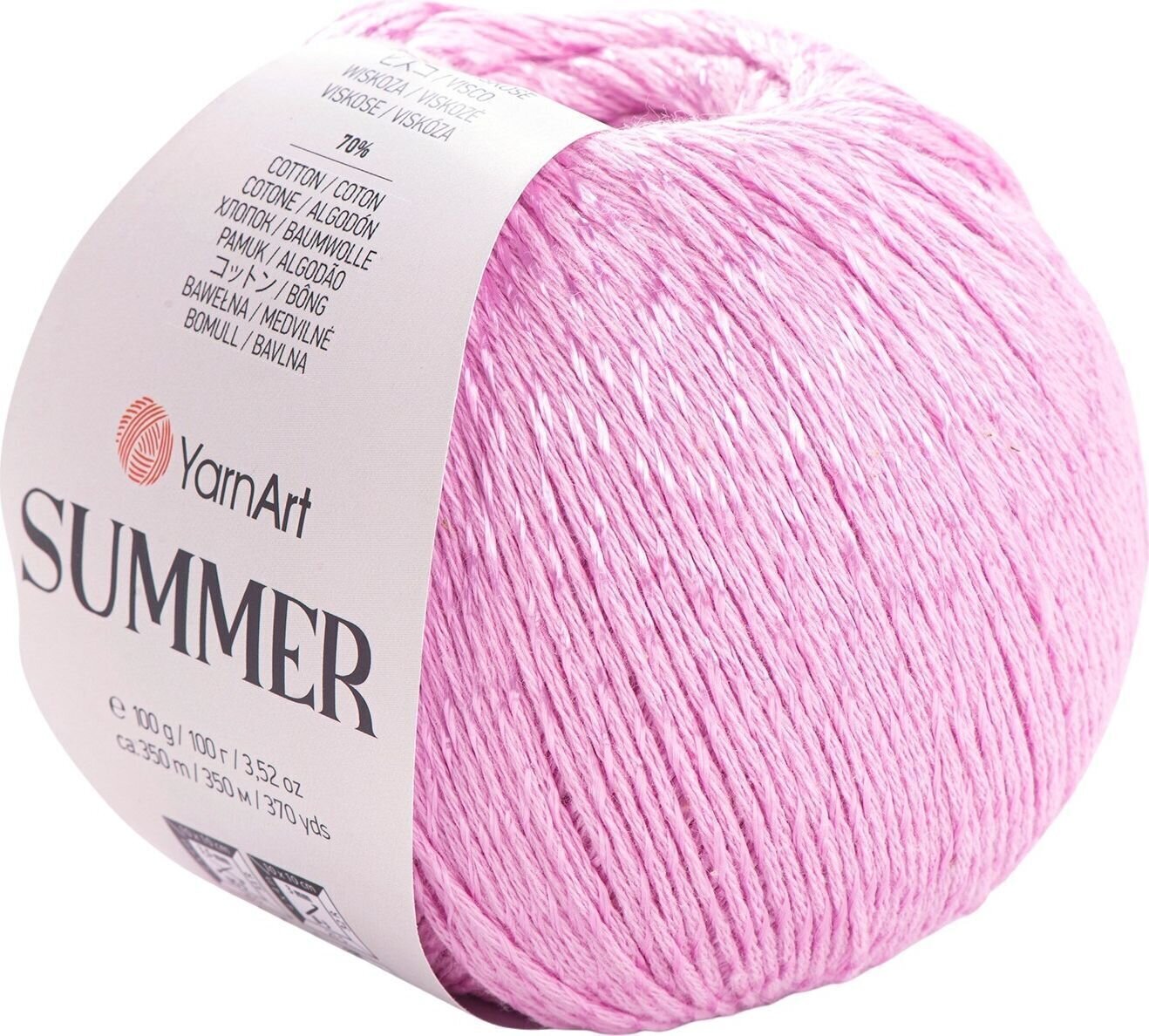 Pletilna preja Yarn Art Summer 1 Light Pink Pletilna preja