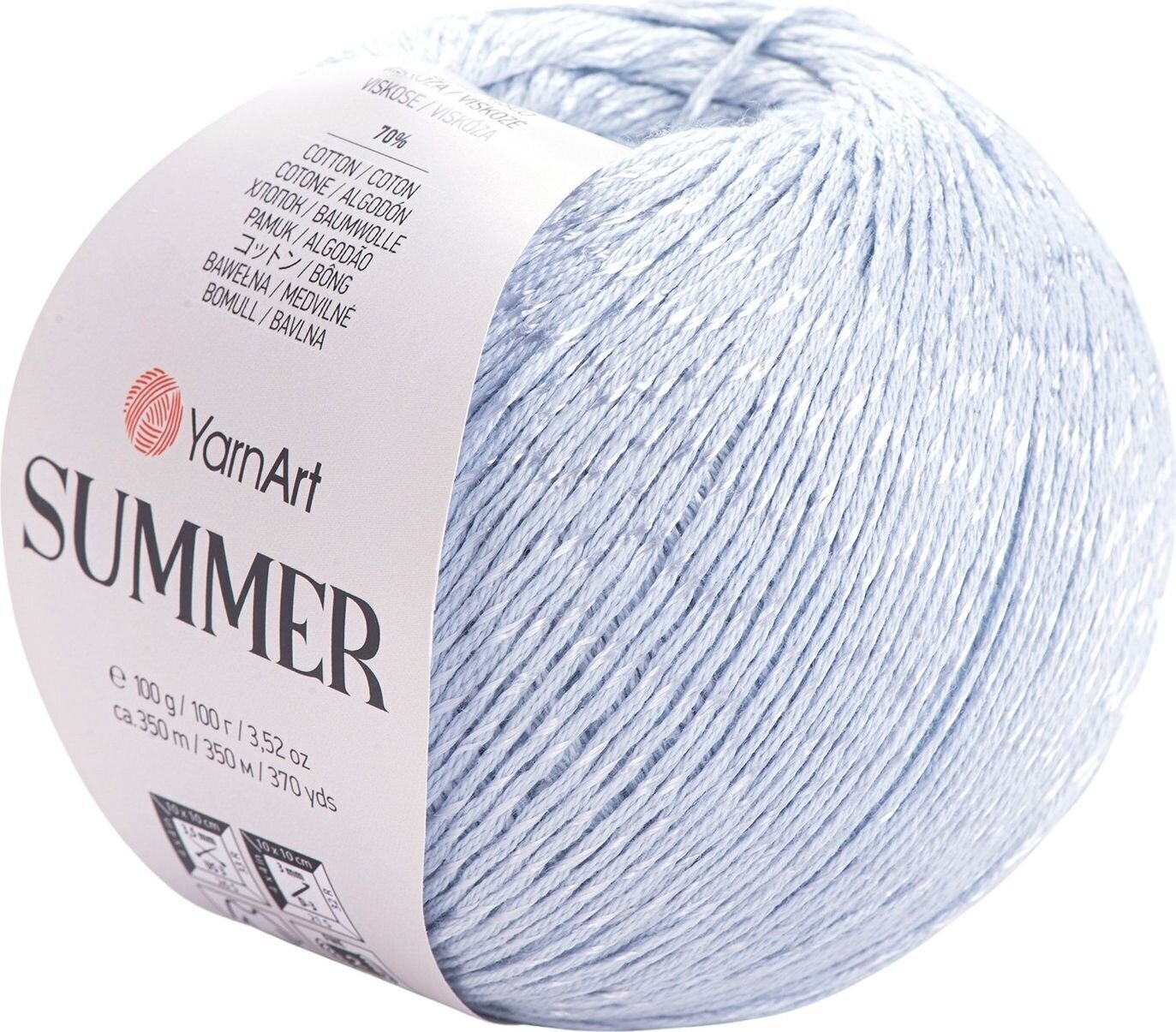 Hilo de tejer Yarn Art Summer 50 Grey Hilo de tejer