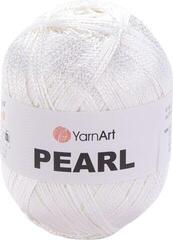 Przędza dziewiarska Yarn Art Pearl 106 White Przędza dziewiarska