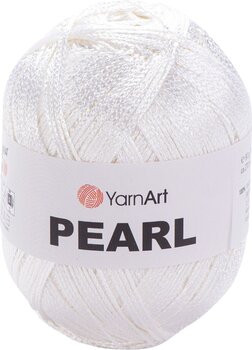 Przędza dziewiarska Yarn Art Pearl 106 White Przędza dziewiarska - 1